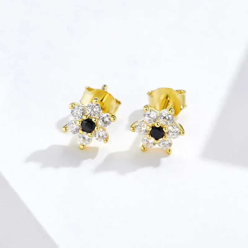 (imagine pentru) Pandora Style Little Flower Stud Earrings - SCE708 - Vizualizare 2