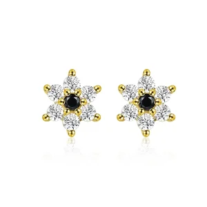 (imagine pentru) Pandora Style Little Flower Stud Earrings - SCE708