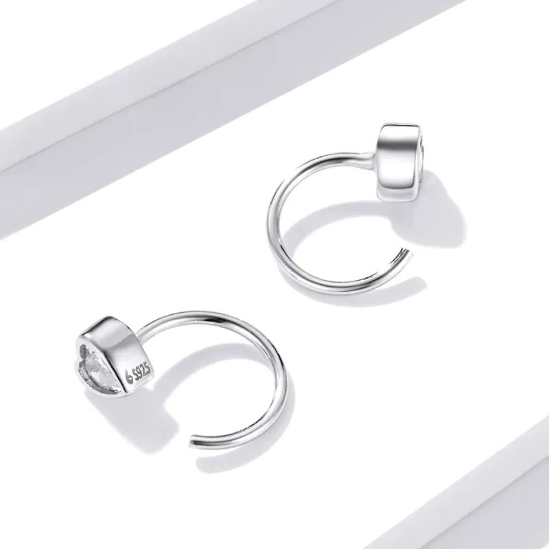 (imagine pentru) Pandora Style Love Stud Earrings - BSE516 - Vizualizare 2