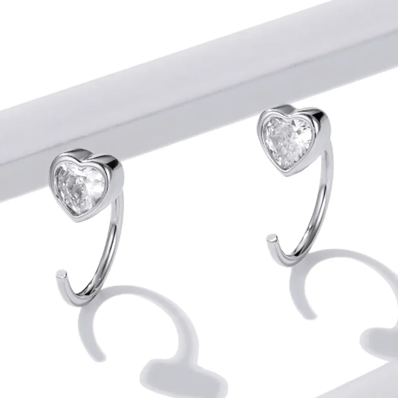 (imagine pentru) Pandora Style Love Stud Earrings - BSE516 - Vizualizare 4