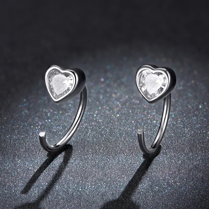 (imagine pentru) Pandora Style Love Stud Earrings - BSE516 - Vizualizare 5