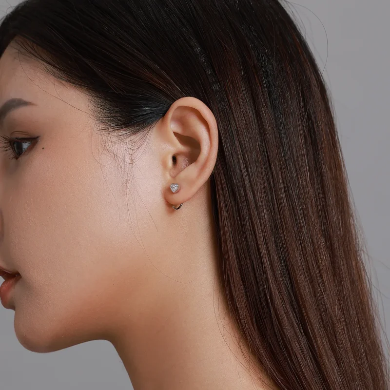 (imagine pentru) Pandora Style Love Stud Earrings - BSE516 - Vizualizare 8