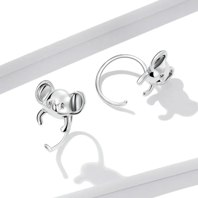 (imagine pentru) Pandora Style Mini Koala Stud Earrings - BSE566 - Vizualizare 2