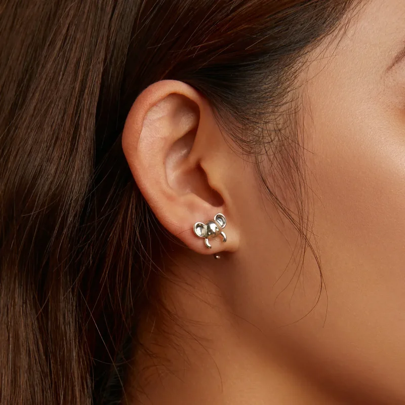 (imagine pentru) Pandora Style Mini Koala Stud Earrings - BSE566 - Vizualizare 8