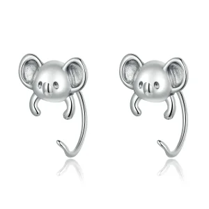(imagine pentru) Pandora Style Mini Koala Stud Earrings - BSE566