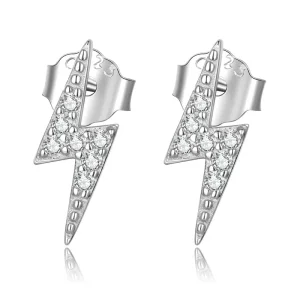 (imagine pentru) Pandora Style Mini Lightning Stud Earrings - BSE599-A