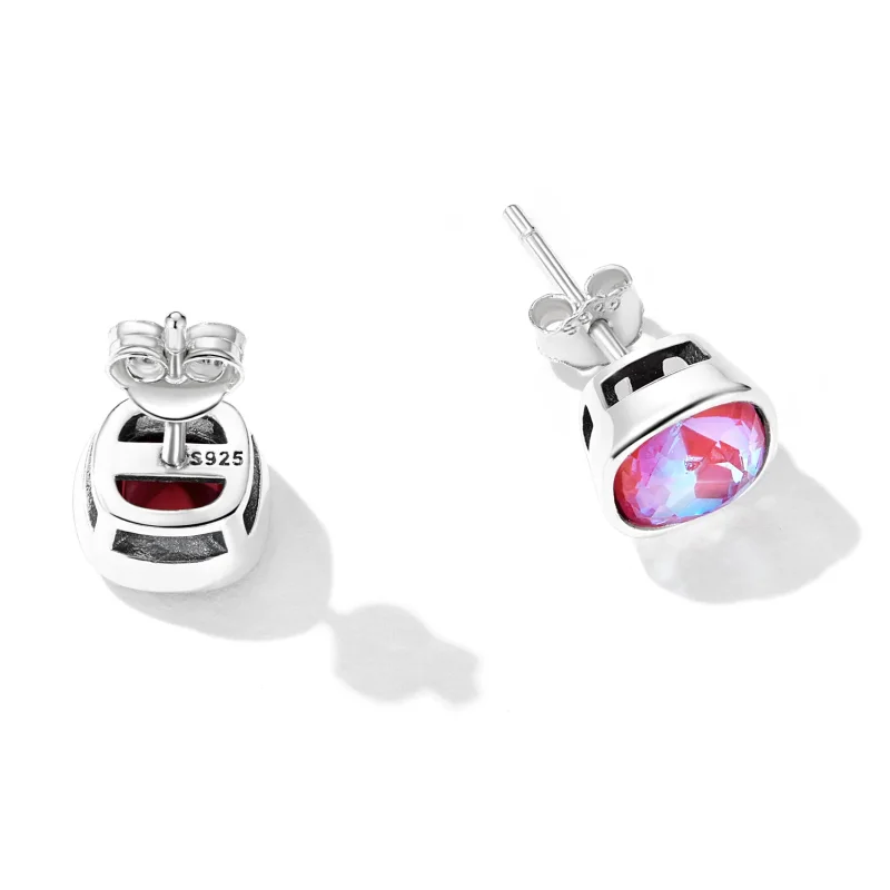 (imagine pentru) Pandora Style Mocha Fluorescent Stud Earrings - SCE1413 - Vizualizare 3