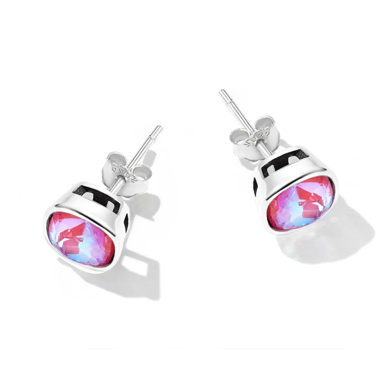 (imagine pentru) Pandora Style Mocha Fluorescent Stud Earrings - SCE1413 - Vizualizare 4