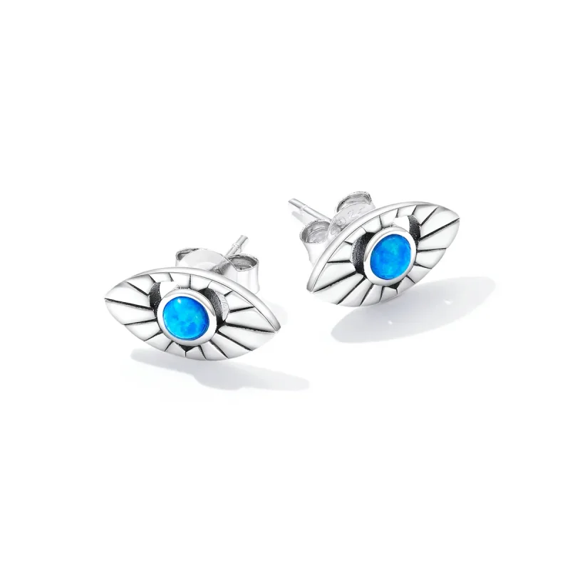 (imagine pentru) Pandora Style Mystic Devil Eye Stud Earrings - SCE1381 - Vizualizare 3