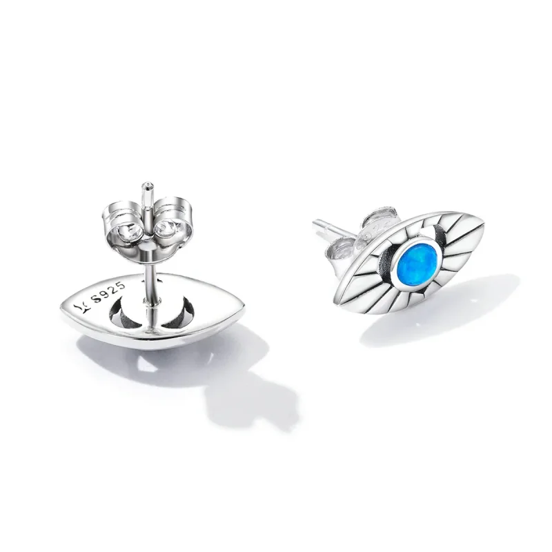 (imagine pentru) Pandora Style Mystic Devil Eye Stud Earrings - SCE1381 - Vizualizare 4