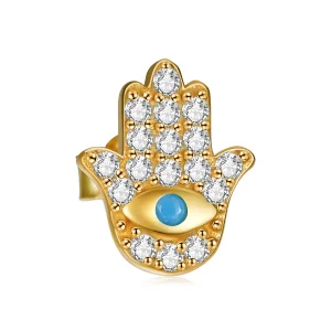 (imagine pentru) Pandora Style Mystic Spain - Lucky Hands Stud Earrings - SCE1139