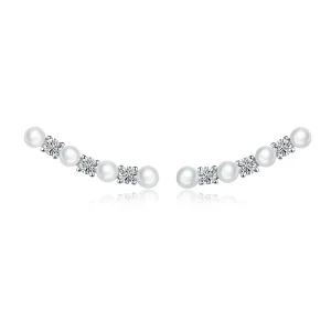 (imagine pentru) Pandora Style Pearl Stud Earrings - BSE118