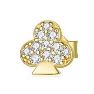 (imagine pentru) Pandora Style Poker - Clubs Stud Earrings - SCE1053