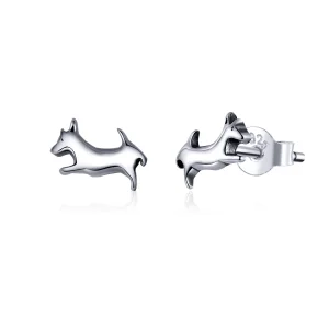 (imagine pentru) Pandora Style Puppy Stud Earrings - SCE818