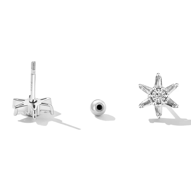 (imagine pentru) Pandora Style Refined Zircon Stud Earrings - SCE1458 - Vizualizare 4