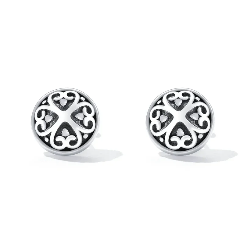 (imagine pentru) Pandora Style Retro Pattern Stud Earrings - SCE1396 - Vizualizare 2