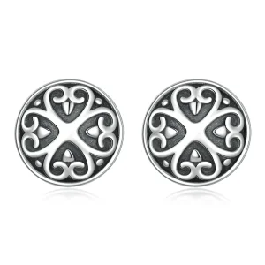 (imagine pentru) Pandora Style Retro Pattern Stud Earrings - SCE1396
