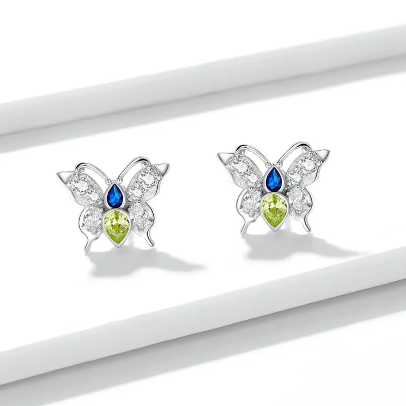 (imagine pentru) Pandora Style Shine Butterfly Stud Earrings - BSE564 - Vizualizare 2