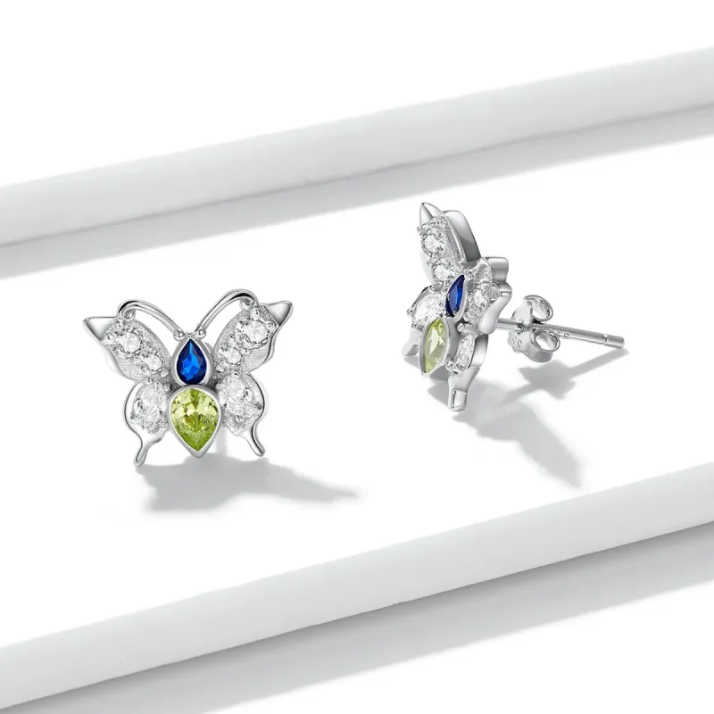 (imagine pentru) Pandora Style Shine Butterfly Stud Earrings - BSE564 - Vizualizare 3