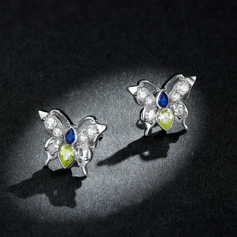 (imagine pentru) Pandora Style Shine Butterfly Stud Earrings - BSE564 - Vizualizare 5