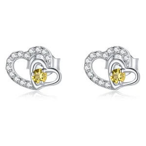 (imagine pentru) Pandora Style Shine Love Stud Earrings - BSE528