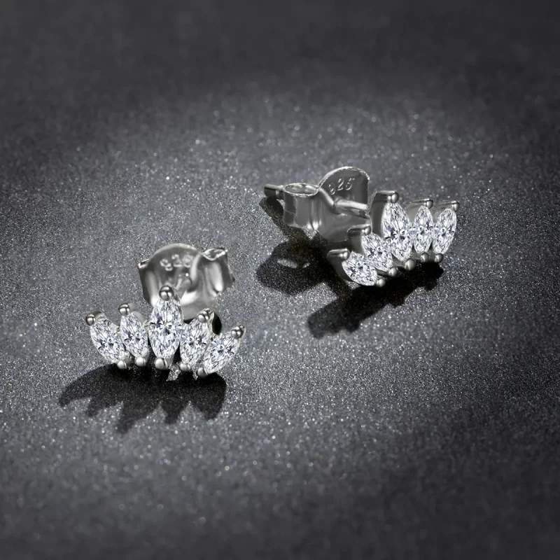 (imagine pentru) Pandora Style Shining Crown Stud Earrings - BSE521 - Vizualizare 5