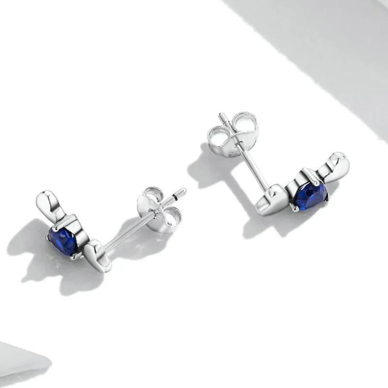 (imagine pentru) Pandora Style Simple Love Stud Earrings - SCE1348 - Vizualizare 2