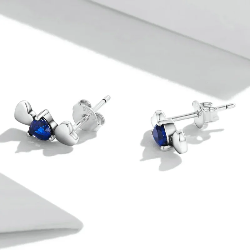 (imagine pentru) Pandora Style Simple Love Stud Earrings - SCE1348 - Vizualizare 4