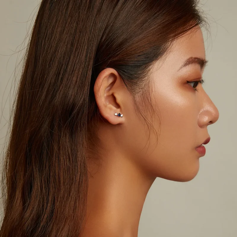 (imagine pentru) Pandora Style Simple Love Stud Earrings - SCE1348 - Vizualizare 8