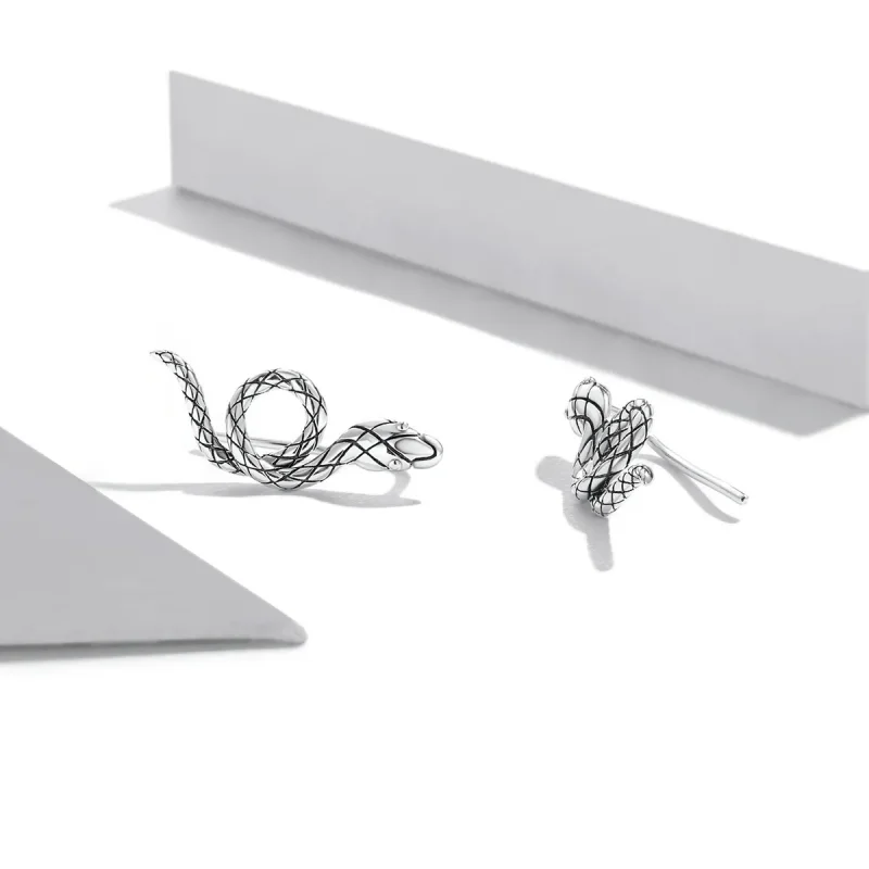 (imagine pentru) Pandora Style Spirit Snake Stud Earrings - SCE1355 - Vizualizare 3