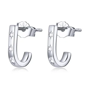 (imagine pentru) Pandora Style Star Crutch Stud Earrings - SCE1169-A