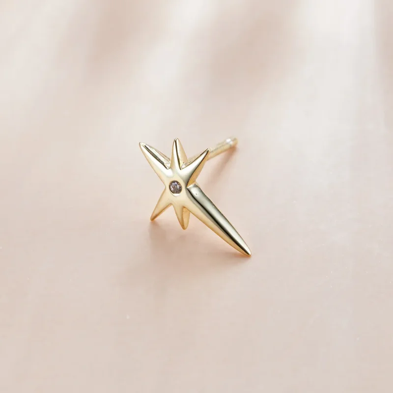 (imagine pentru) Pandora Style Stars Stud Earrings - SCE1091 - Vizualizare 2