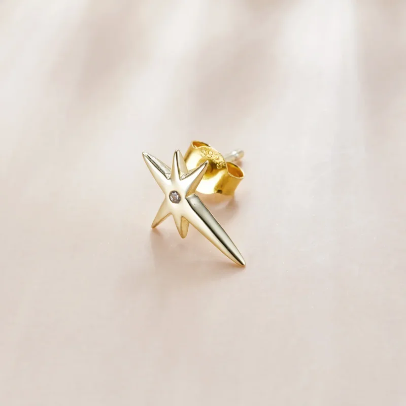 (imagine pentru) Pandora Style Stars Stud Earrings - SCE1091 - Vizualizare 3