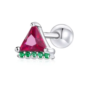 (imagine pentru) Pandora Style Summer Sweetheart - Watermelon Stud Earrings - BSE492