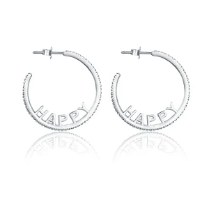 (imagine pentru) Stud Earrings cu stil Pandora și urări fericite - VSE087