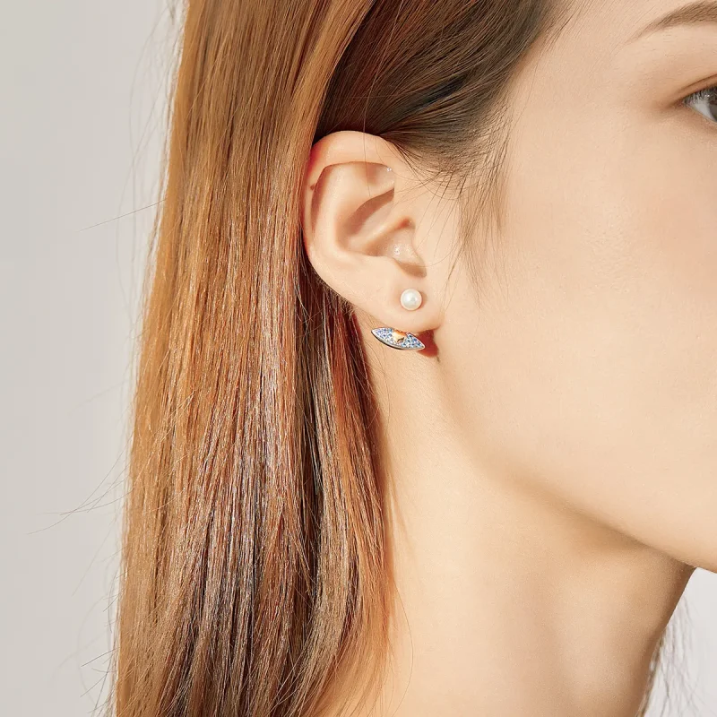 (imagine pentru) Stud Earrings cu stil Pandora, model ochi de diavol - SCE822 - Vizualizare 7
