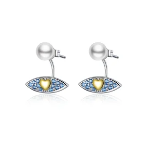 (imagine pentru) Stud Earrings cu stil Pandora, model ochi de diavol - SCE822
