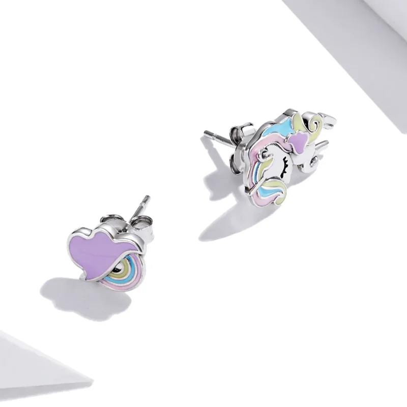 (imagine pentru) Stud Earrings cu temă fantastică în stil Pandora - SCE1266 - Vizualizare 2