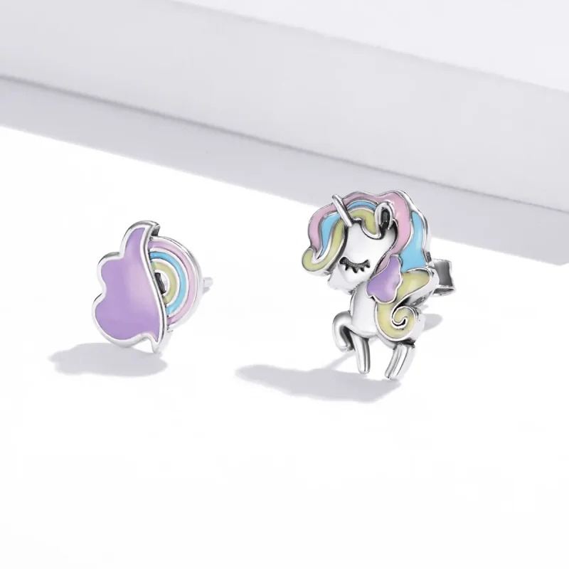 (imagine pentru) Stud Earrings cu temă fantastică în stil Pandora - SCE1266 - Vizualizare 4