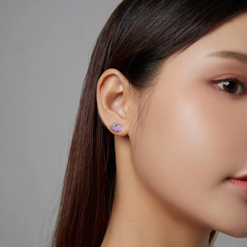 (imagine pentru) Stud Earrings cu temă fantastică în stil Pandora - SCE1266 - Vizualizare 5