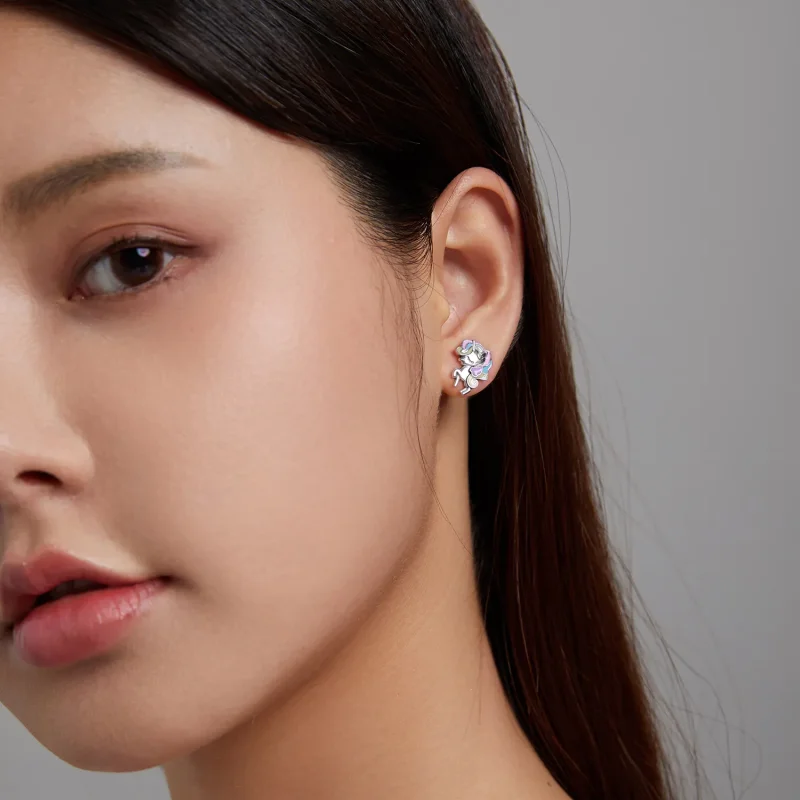 (imagine pentru) Stud Earrings cu temă fantastică în stil Pandora - SCE1266 - Vizualizare 8
