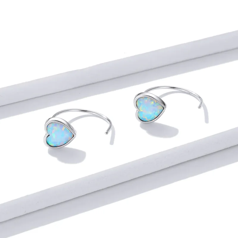 (imagine pentru) Stud Earrings de stil Pandora Aurora Romance - BSE499 - Vizualizare 2