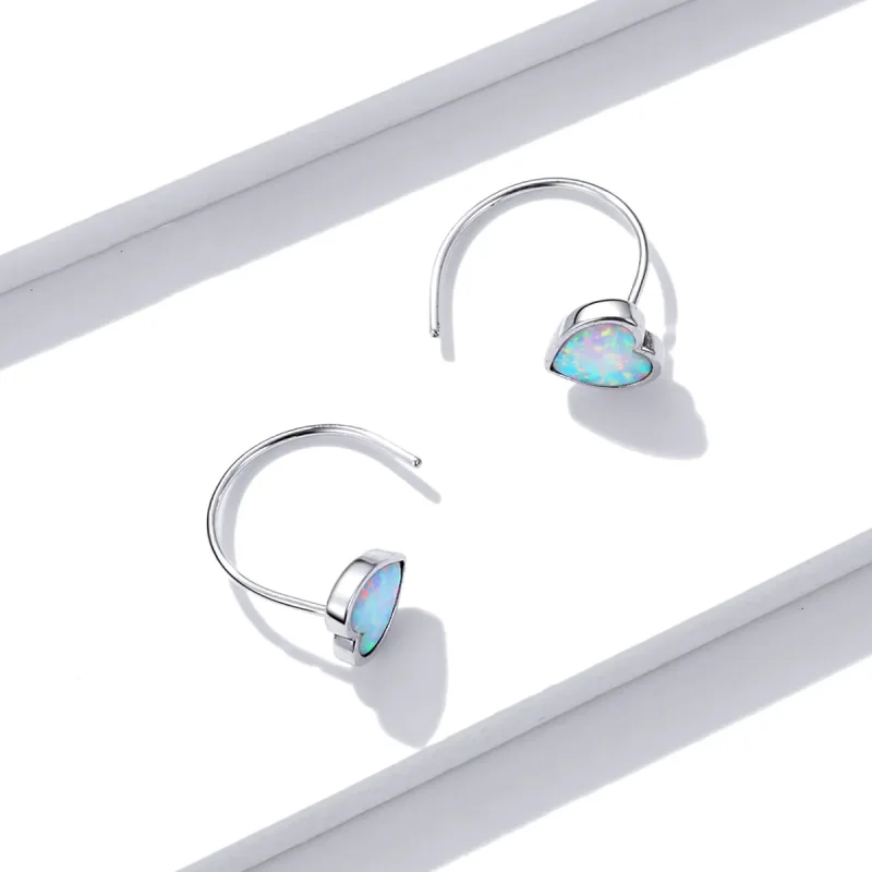 (imagine pentru) Stud Earrings de stil Pandora Aurora Romance - BSE499 - Vizualizare 4