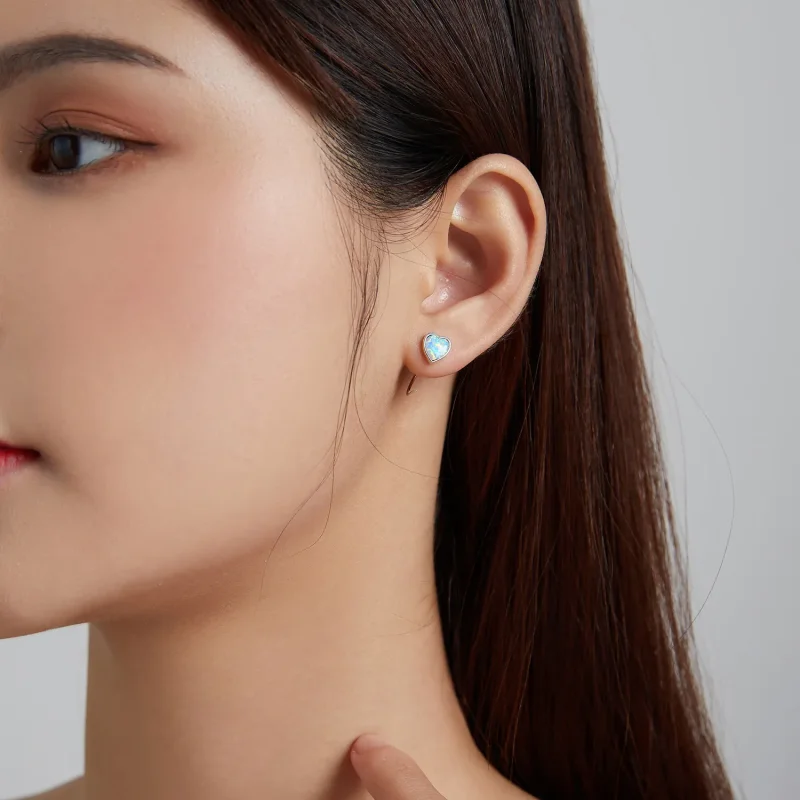 (imagine pentru) Stud Earrings de stil Pandora Aurora Romance - BSE499 - Vizualizare 6