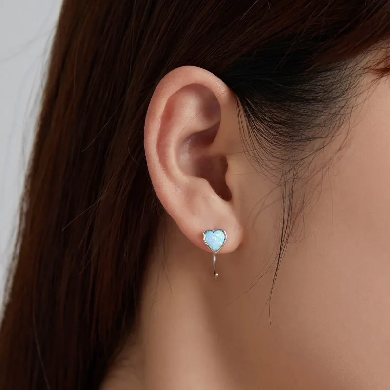 (imagine pentru) Stud Earrings de stil Pandora Aurora Romance - BSE499 - Vizualizare 8