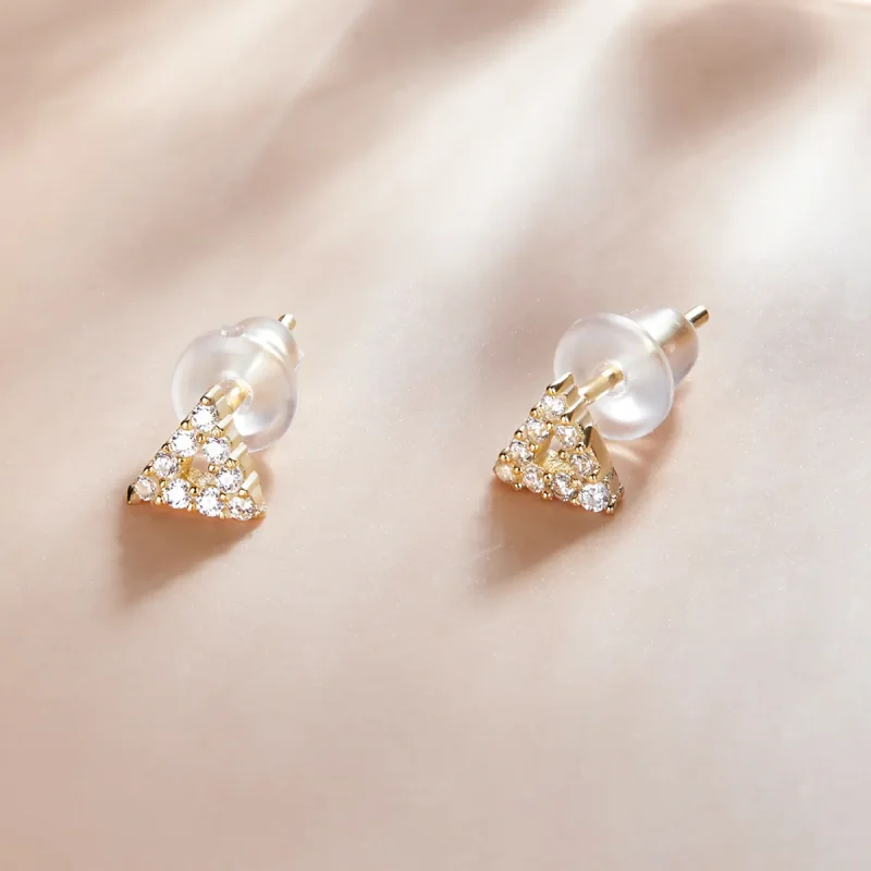 (imagine pentru) Stud Earrings de tip Pandora cu triunghi strălucitor - SCE1220 - Vizualizare 2