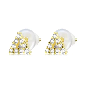 (imagine pentru) Stud Earrings de tip Pandora cu triunghi strălucitor - SCE1220