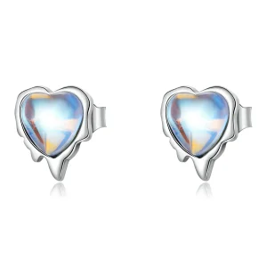(imagine pentru) Stud Earrings de tip Pandora Style cu model Melting Love - SCE1306
