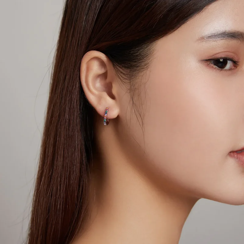 (imagine pentru) Stud Earrings în stil Pandora cu baston de Crăciun - SCE1167-A - Vizualizare 6
