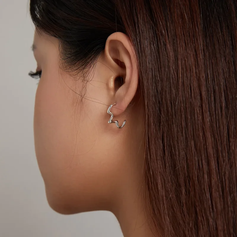 (imagine pentru) Stud Earrings în stilul Pandora, inspirate de valurile verii - SCE1196 - Vizualizare 6